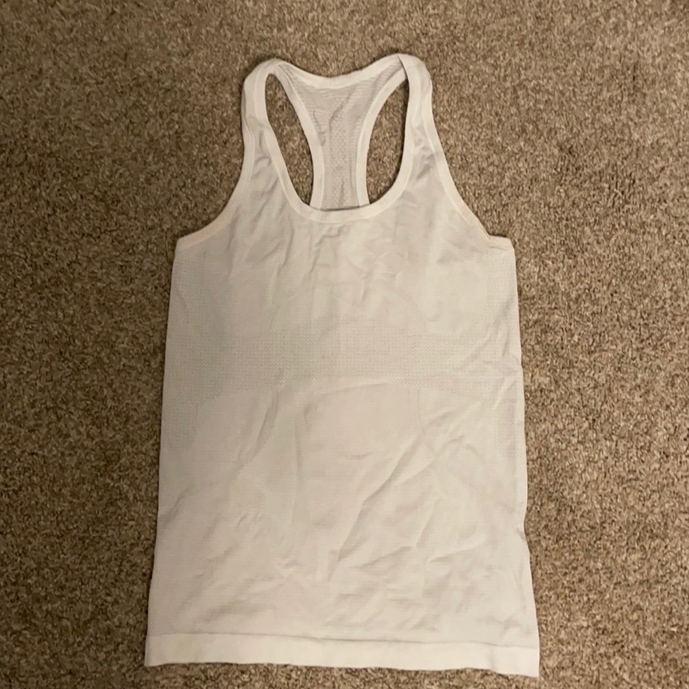 White Lululemon Swiftly Tech Racerback Tank